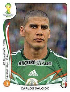 Sticker Carlos Salcido - Coppa del Mondo FIFA Brasile 2014 - Panini