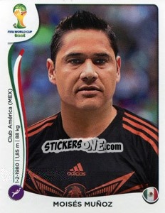 Cromo Moisés Muñoz - Coppa del Mondo FIFA Brasile 2014 - Panini