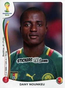 Sticker Dany Nounkeu - Coppa del Mondo FIFA Brasile 2014 n. 94 - Panini