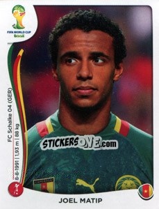 Sticker Joel Matip - Coppa del Mondo FIFA Brasile 2014 n. 97 - Panini