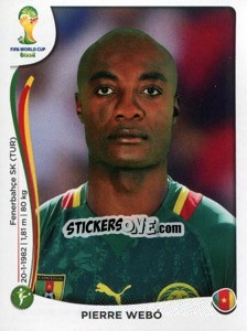 Sticker Pierre Webó - Coppa del Mondo FIFA Brasile 2014 n. 106 - Panini