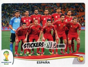 Sticker Team - Coppa del Mondo FIFA Brasile 2014 n. 109 - Panini