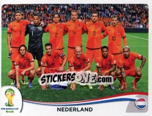 Sticker Team - Coppa del Mondo FIFA Brasile 2014 - Panini