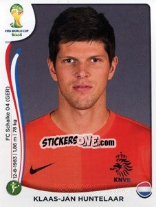 Figurina Klaas-Jan Huntelaar - Coppa del Mondo FIFA Brasile 2014 - Panini