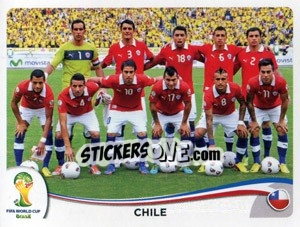 Sticker Team - Coppa del Mondo FIFA Brasile 2014 - Panini