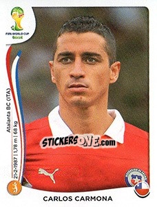 Cromo Carlos Carmona - Coppa del Mondo FIFA Brasile 2014 - Panini