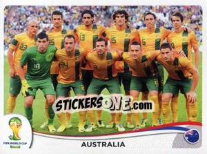 Sticker Team - Coppa del Mondo FIFA Brasile 2014 - Panini
