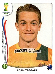 Sticker Adam Taggart - Coppa del Mondo FIFA Brasile 2014 n. 183x - Panini