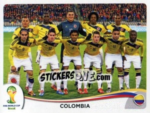 Sticker Team - Coppa del Mondo FIFA Brasile 2014 n. 185 - Panini
