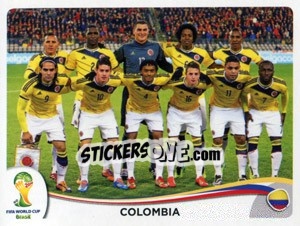 Sticker Team - Coppa del Mondo FIFA Brasile 2014 - Panini