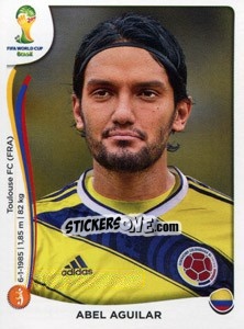 Sticker Abel Aguilar - Coppa del Mondo FIFA Brasile 2014 n. 194 - Panini