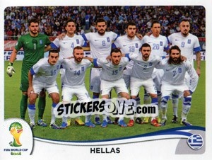 Sticker Team - Coppa del Mondo FIFA Brasile 2014 - Panini