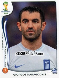 Figurina Giorgos Karagounis - Coppa del Mondo FIFA Brasile 2014 - Panini