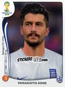 Figurina Panagiotis Kone - Coppa del Mondo FIFA Brasile 2014 - Panini