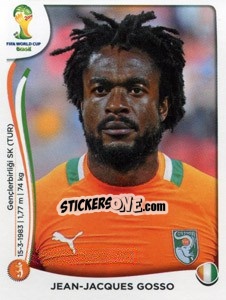 Cromo Jean-Jacques Gosso - Coppa del Mondo FIFA Brasile 2014 - Panini