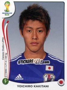 Sticker Yoichiro Kakitani - Coppa del Mondo FIFA Brasile 2014 n. 258 - Panini