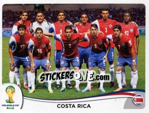 Sticker Team - Coppa del Mondo FIFA Brasile 2014 - Panini