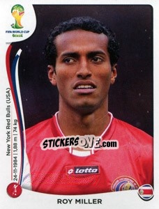 Sticker Roy Miller - Coppa del Mondo FIFA Brasile 2014 n. 287 - Panini