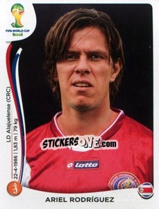Sticker Ariel Rodriguez - Coppa del Mondo FIFA Brasile 2014 n. 288 - Panini