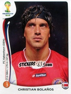 Sticker Christian Bolanos - Coppa del Mondo FIFA Brasile 2014 n. 289 - Panini