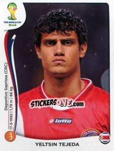 Sticker Yeltsin Tejeda - Coppa del Mondo FIFA Brasile 2014 n. 293 - Panini