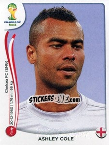 Figurina Ashley Cole - Coppa del Mondo FIFA Brasile 2014 - Panini