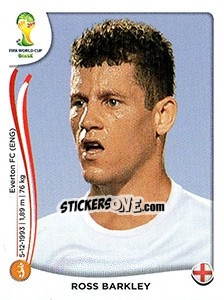 Cromo Ross Barkley - Coppa del Mondo FIFA Brasile 2014 - Panini