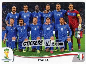 Sticker Team - Coppa del Mondo FIFA Brasile 2014 n. 318 - Panini