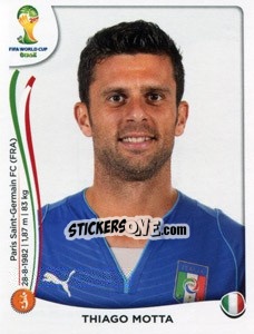 Figurina Thiago Motta - Coppa del Mondo FIFA Brasile 2014 - Panini