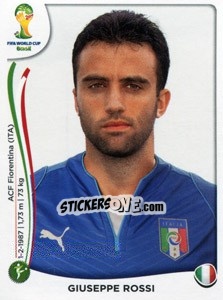 Sticker Giuseppe Rossi - Coppa del Mondo FIFA Brasile 2014 n. 334 - Panini