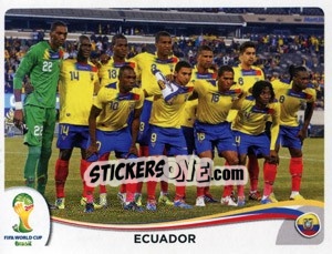 Sticker Team - Coppa del Mondo FIFA Brasile 2014 - Panini