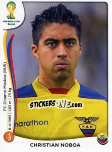 Sticker Christian Noboa - Coppa del Mondo FIFA Brasile 2014 n. 366 - Panini