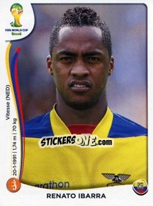 Cromo Renato Ibarra - Coppa del Mondo FIFA Brasile 2014 n. 370 - Panini