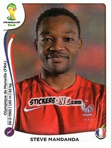 Cromo Steve Mandanda - Coppa del Mondo FIFA Brasile 2014 - Panini