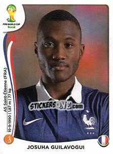 Sticker Josuha Guilavogui - Coppa del Mondo FIFA Brasile 2014 - Panini