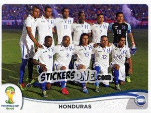 Sticker Team - Coppa del Mondo FIFA Brasile 2014 - Panini