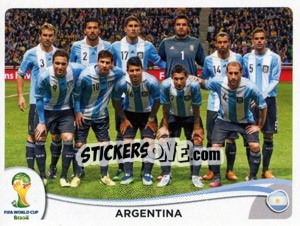 Sticker Team - Coppa del Mondo FIFA Brasile 2014 - Panini