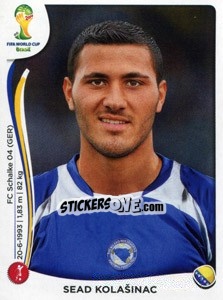 Sticker Sead Kolašinac - Coppa del Mondo FIFA Brasile 2014 - Panini