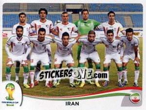 Sticker Team - Coppa del Mondo FIFA Brasile 2014 - Panini