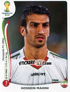 Figurina Hossein Mahini - Coppa del Mondo FIFA Brasile 2014 - Panini