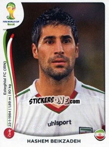 Cromo Hashem Beikzadeh - Coppa del Mondo FIFA Brasile 2014 - Panini