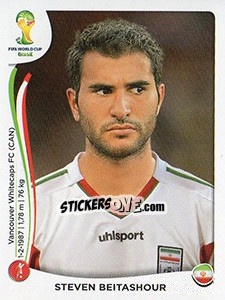 Sticker Steven Beitashour - Coppa del Mondo FIFA Brasile 2014 n. 462x - Panini