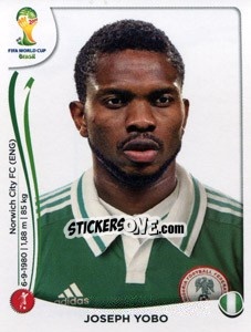 Figurina Joseph Yobo - Coppa del Mondo FIFA Brasile 2014 - Panini