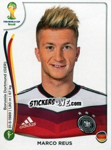Sticker Marco Reus - Coppa del Mondo FIFA Brasile 2014 n. 502 - Panini