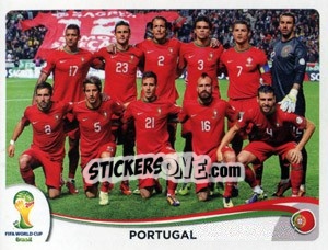 Sticker Team - Coppa del Mondo FIFA Brasile 2014 - Panini