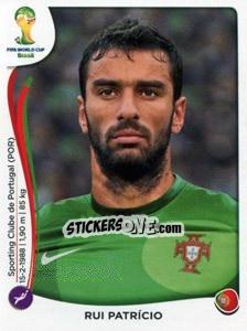Sticker Rui Patricio - Coppa del Mondo FIFA Brasile 2014 n. 509 - Panini