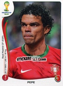 Sticker Pepe - Coppa del Mondo FIFA Brasile 2014 - Panini