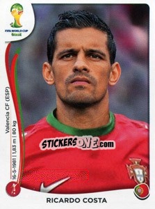 Cromo Ricardo Costa - Coppa del Mondo FIFA Brasile 2014 - Panini