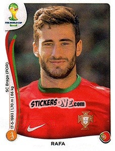 Sticker Rafa Silva - Coppa del Mondo FIFA Brasile 2014 n. 521x - Panini