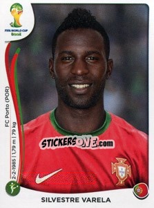 Cromo Silvestre Varela - Coppa del Mondo FIFA Brasile 2014 - Panini